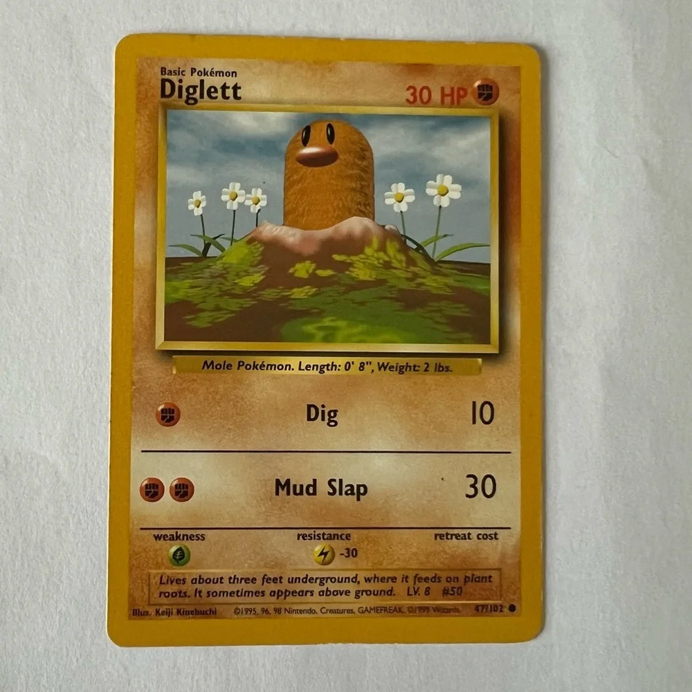 pokemon diglett card Vintage Common